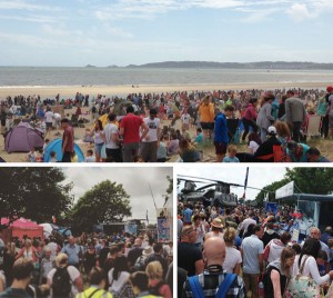 Crowds at the Wales National Airshow 2015