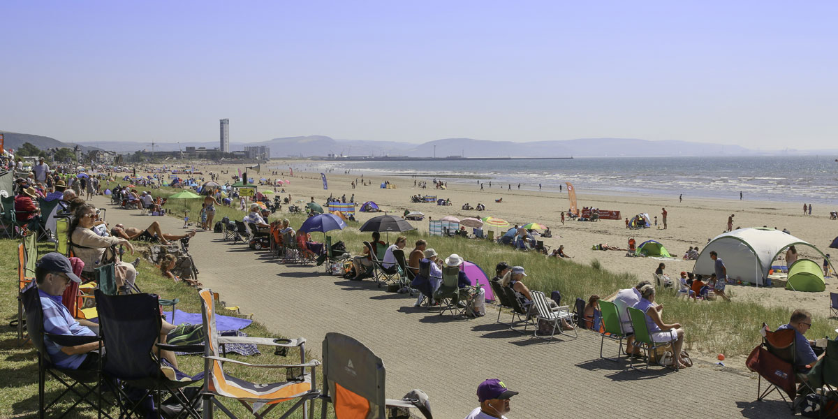 Wales Airshow Swansea bay beach