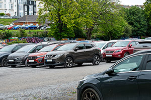 Cars in a car park